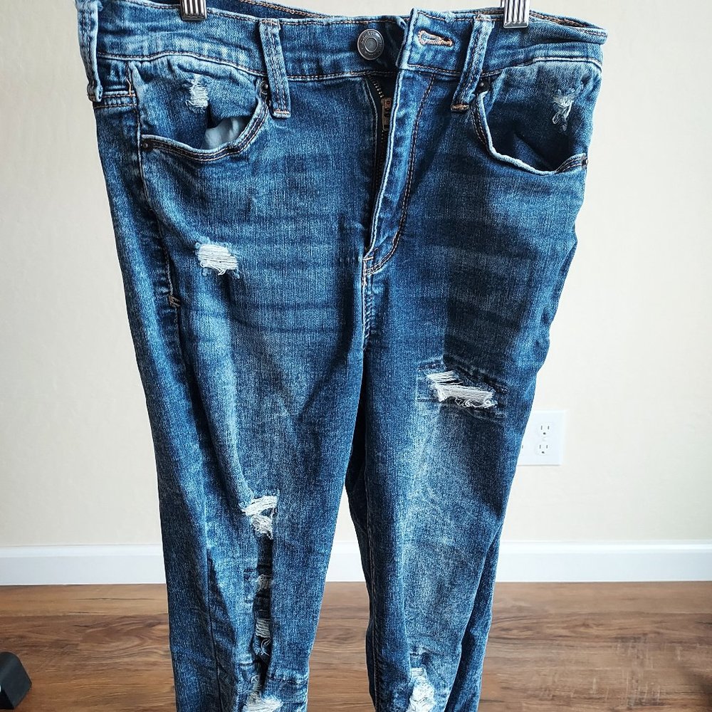 Junior Girls Dark Blue Jeggins